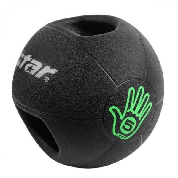 핸들 메디신볼 5kg 홈트공 필라테스공 스트레칭공