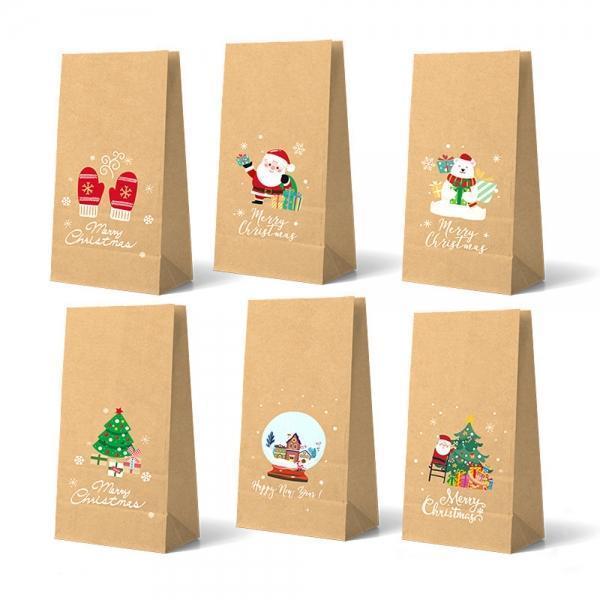 크리스마스 선물포장 크라프트 종이봉투 6종(12장)
