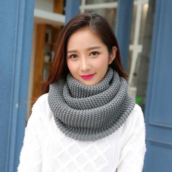 프롬즈 니트 넥워머(그레이)(여성용) 보온목토시