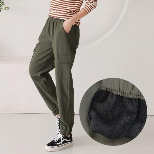 따뜻기모 군더더기없는 핏의 데일리 카고 조거팬츠