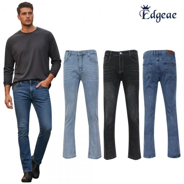 엣지애 남성 면스판 슬림핏 사계절 캐주얼 데님바지 MCPF5BP8630