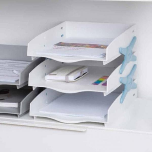 네오트레이 3단 스모그 책상정리 문서트레이 문서보관