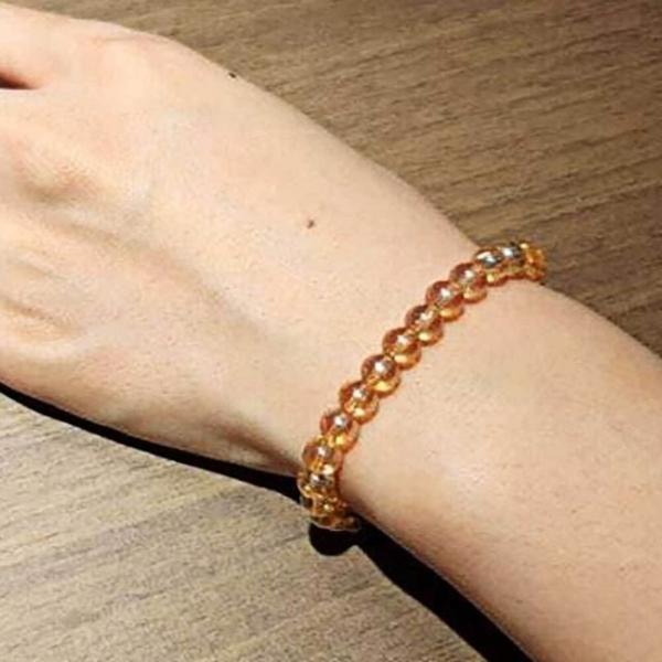크리스탈 팔찌 골드 6mm 부적팔찌 여자염주팔찌