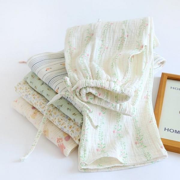 이중 순면 로맨틱 파자마 팬츠