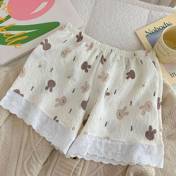 여름 여성 레이스 반바지 파자마 2컬러