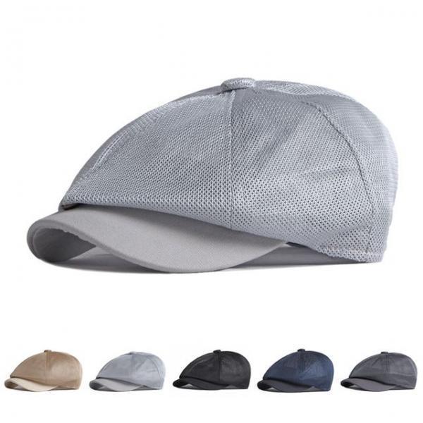 트렌디 펀칭 메쉬 뉴스보이 캡 모자