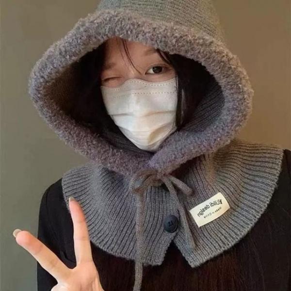 따뜻한 니트 라이닝 바라클라바