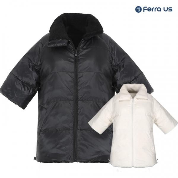 페라어스 여성 울에리 반팔 양면 다운 숏패딩 AOW44R7150