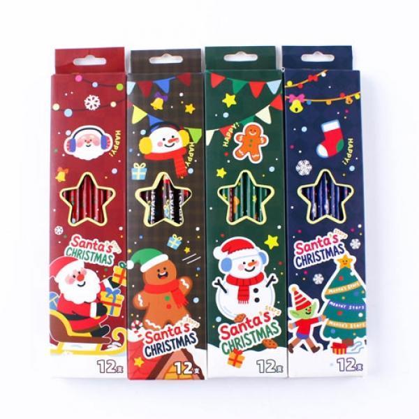 136A] 2500 크리스마스 연필세트 (12개세트)
