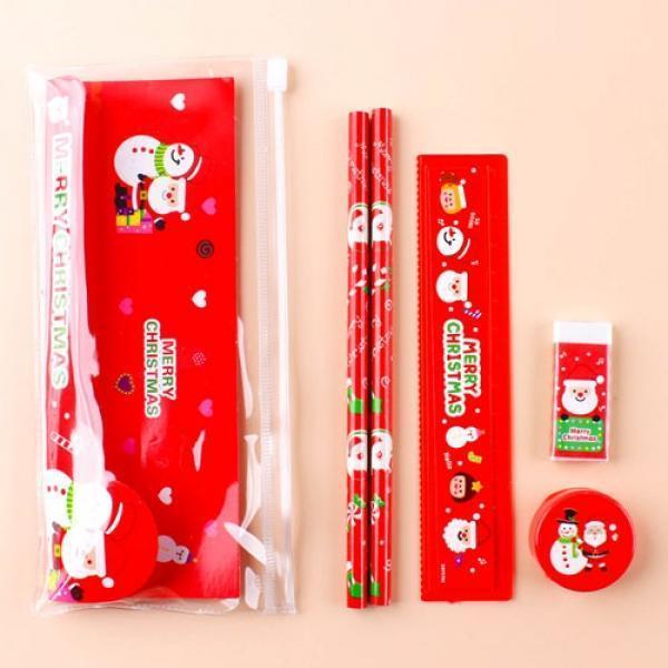 127A] 1500 크리스마스 지퍼백 문구 세트 (12개세트)