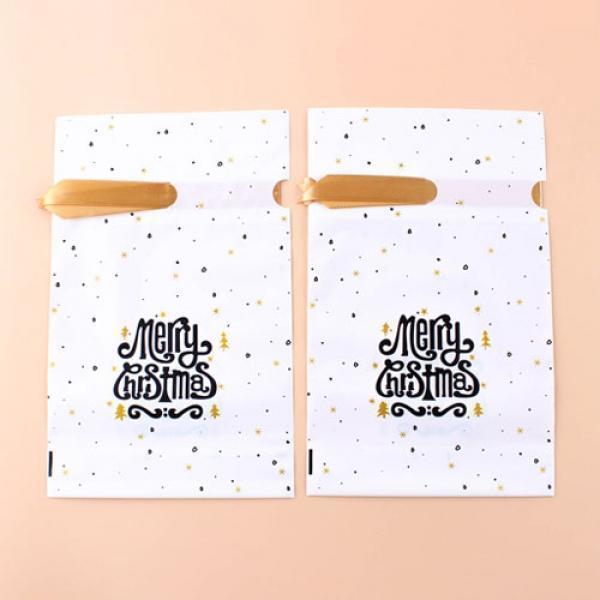 200-3E]  메리 크리스마스 선물 포장 봉투 (50개세트)