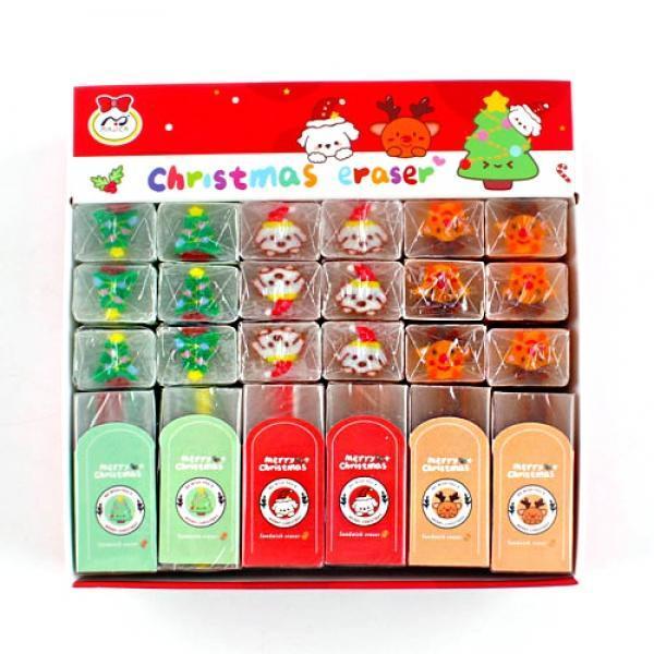 127A] 500 크리스마스 센터 지우개 (36개세트)