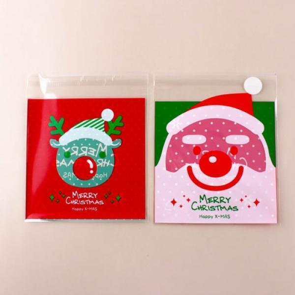 E10]  메리 크리스마스 심플 포장 봉투 [B급/설명참고] (100개세트)