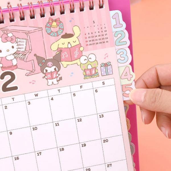 2026  인덱스 탁상 달력 귀여운 마이멜로디 캐릭터 탁상캘린더