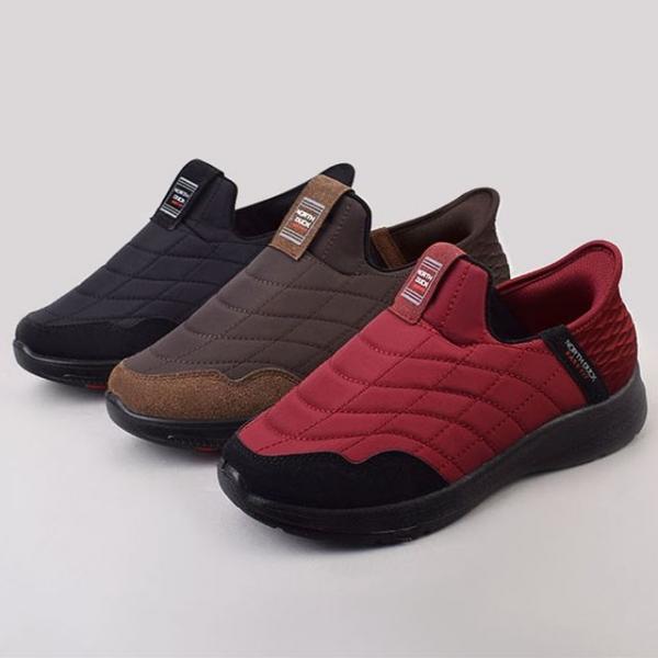 남성 여성 쿠션 누빔 패딩슬립온 겨울 다용도 방한화