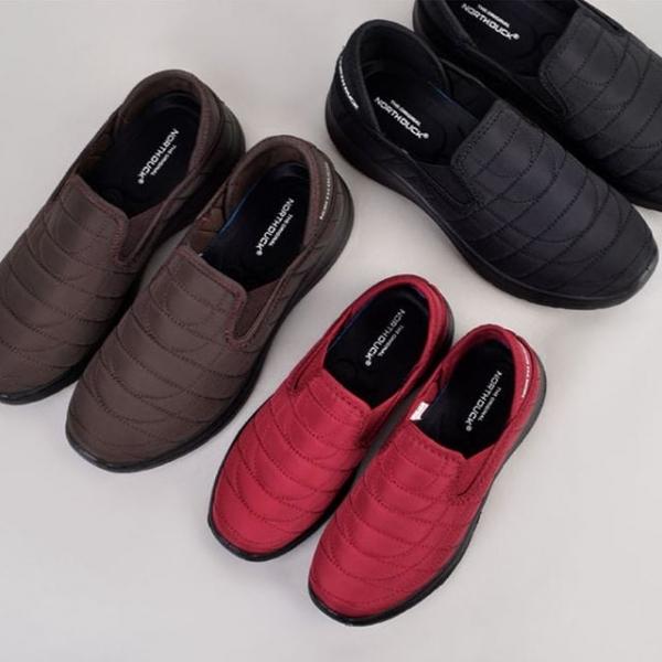 누빔 방한화 남성 여성 겨울 다용도 슬립온 생활방수