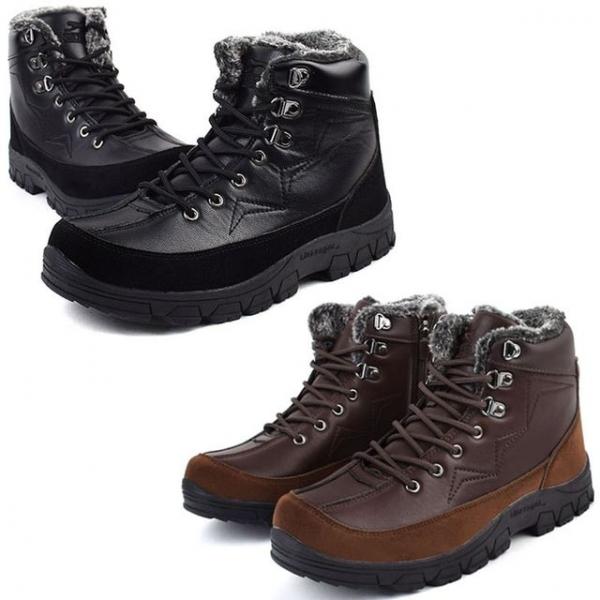 겨울 남성 방한부츠 생활방수 퍼안감 방한화 트래킹화