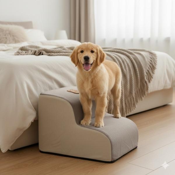 포근스텝 반려동물 계단 브라운 2단