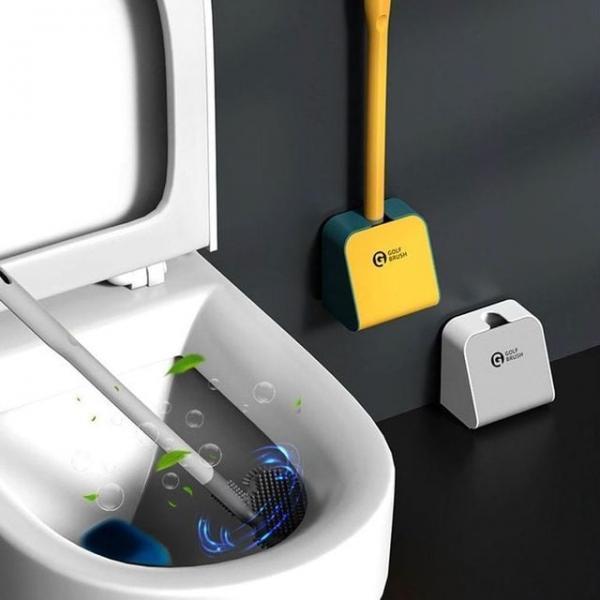 실리콘 G변기솔+거치대 변기 청소솔 무타공거치대포함