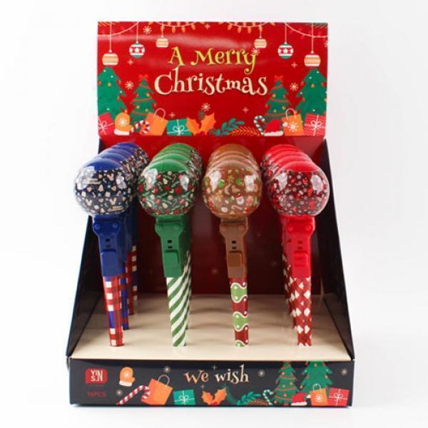 E08] 3000 크리스마스 빼꼼이 볼펜 (16개세트)