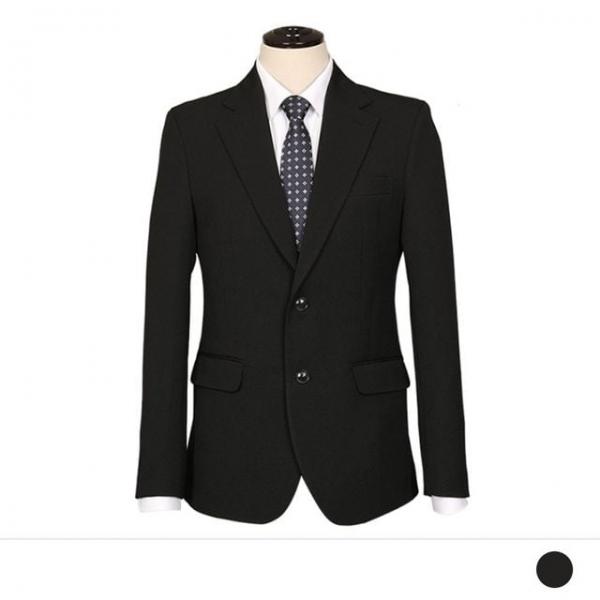 포니르 블랙 슬림핏 싱글 자켓 (겨울)