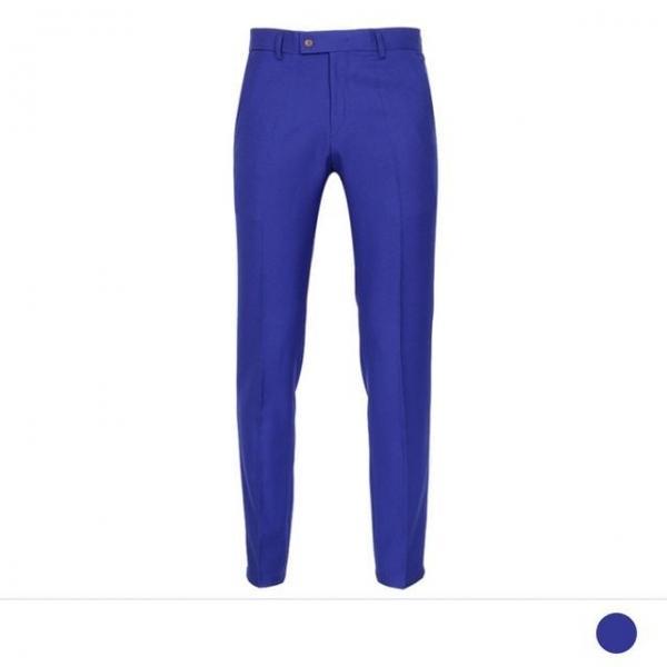 파크 블루 슬림핏 수트 팬츠 (봄가을)
