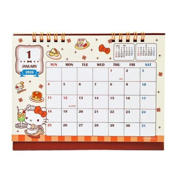 2026년  캐릭터 친구들 탁상용 데스크 책상 달력