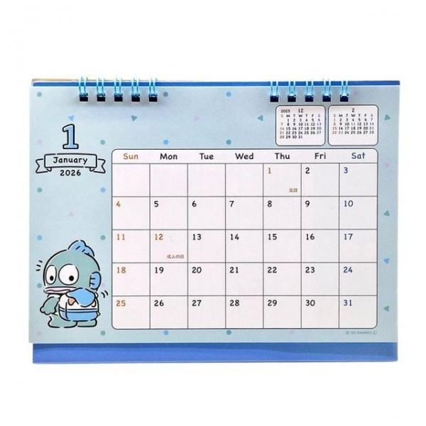 2026년  캐릭터 한교동 탁상용 굿즈 책상 데스크 달력