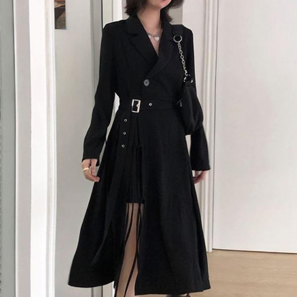 여성 벨트 세트 클래식 원피스