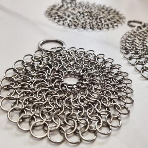 316스테인리스 링 수세미 원형 반영구 대형 17.5cm