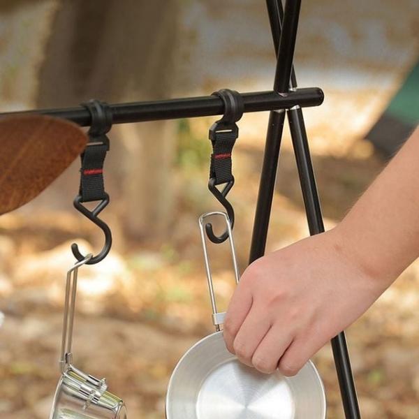 소품캠핑고리 글램핑 소품 조리도구 안정적인 캠핑행거 1p