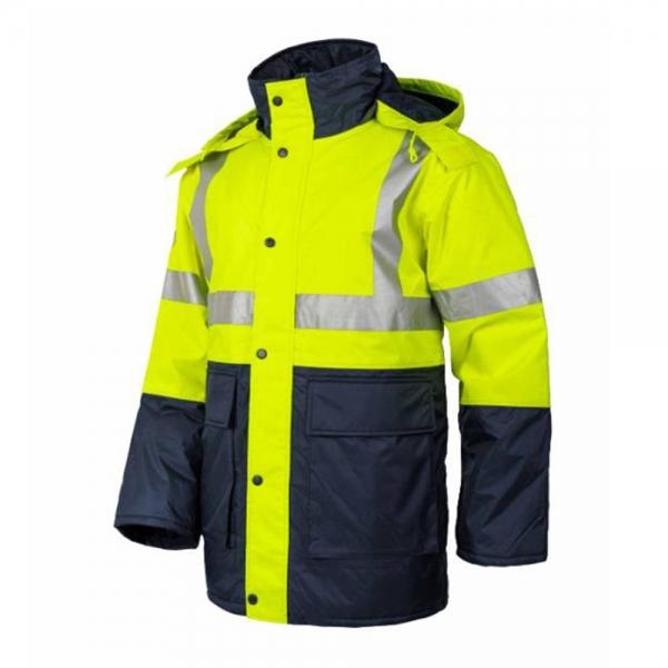 방수방한복 상의 투피스 형광그린 산업 장비 안전우의