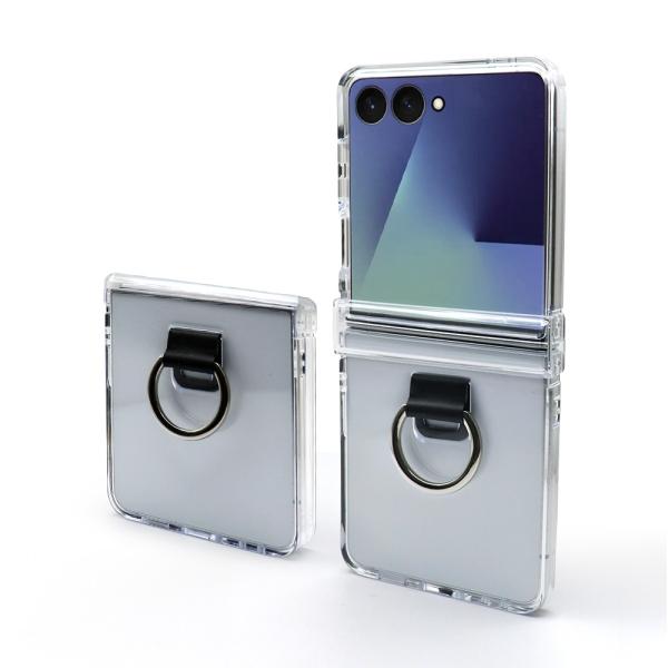 갤럭시 Z 플립6(SM-F741) 네오스타일 투명 힌지보호 링 하드 케이스 버전2