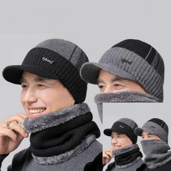 겨울 귀마개 모자 넥워머 세트 남자겨울모자 스노우보드넥워머