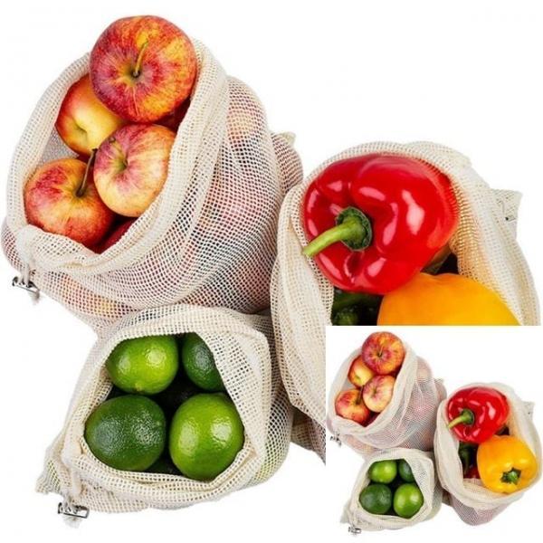 장바구니 대 시장바구니 그물가방