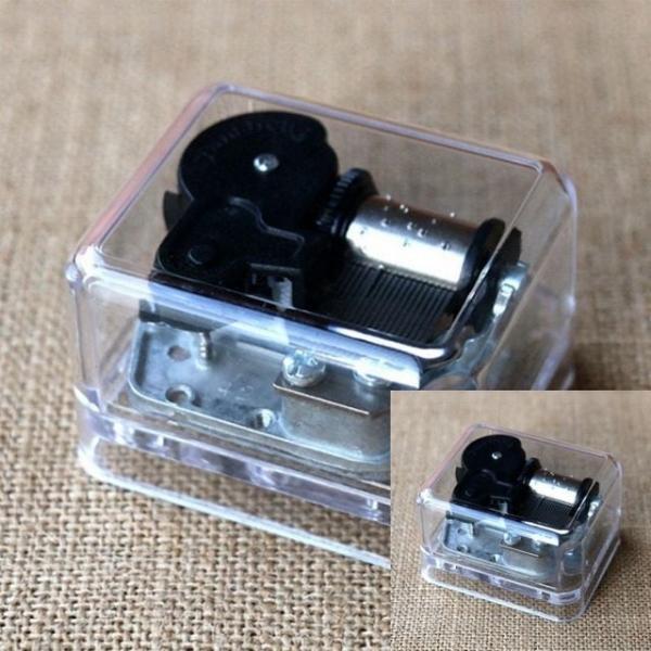 자동 태엽 실버 오르골 오르골조립 유리오르골