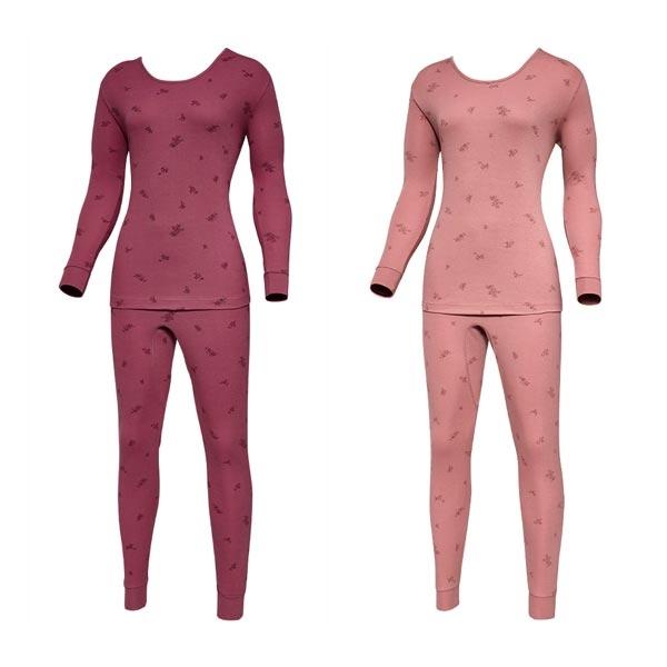 TRY 여자 뷰티날염 양면내복 여성내의 상하세트