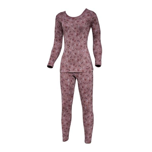 TRY 여성 향기가공 나염 양면내복 여성내의 상하세트