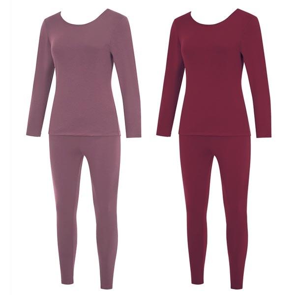 TRY 여성 방한 극세사기모 내복 여자내의 상하세트