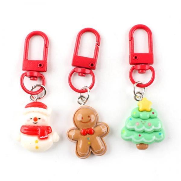D15] 1000 크리스마스 미니미 입체 키링 (12개세트)