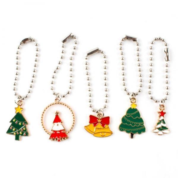 D15] 500 크리스마스 스틸 키링 트리 (20개세트)