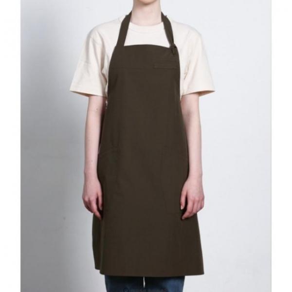 카키 생활방수 무지 앞치마 공방 작업 앞치마 카페 바리스타 홀서빙 유니폼 단체