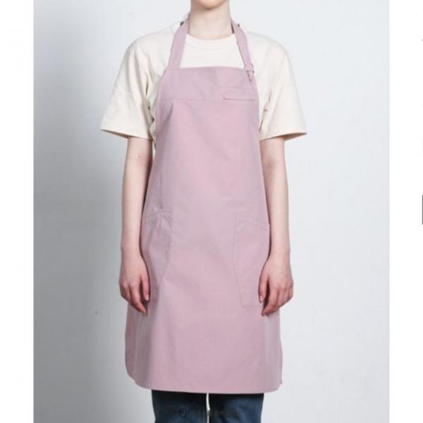 핑크 생활방수 무지 앞치마 공방 작업 앞치마 카페 바리스타 홀서빙 유니폼 단체