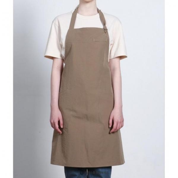베이지 생활방수 무지 앞치마 공방 작업 앞치마 카페 바리스타 홀서빙 유니폼 단체
