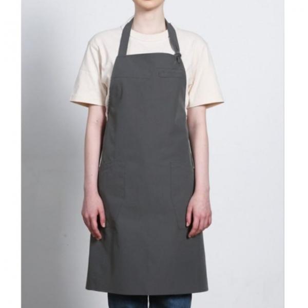 그레이 생활방수 무지 앞치마 공방 작업 앞치마 카페 바리스타 홀서빙 유니폼 단체