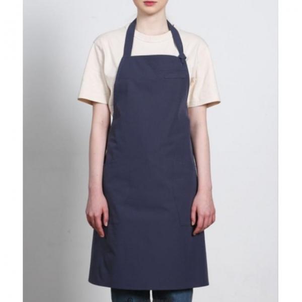 네이비 생활방수 무지 앞치마 공방 작업 앞치마 카페 바리스타 홀서빙 유니폼 단체