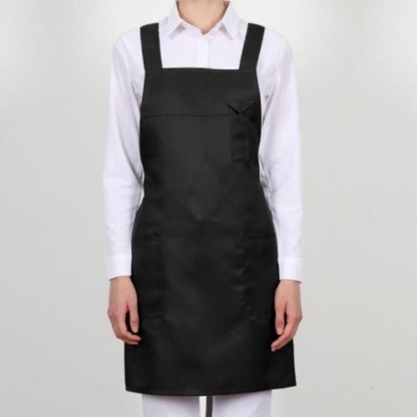 블랙 H형 펜꽂이 주머니 매장 앞치마 식당 홀 서빙 앞치마 유니폼 단체 업소용