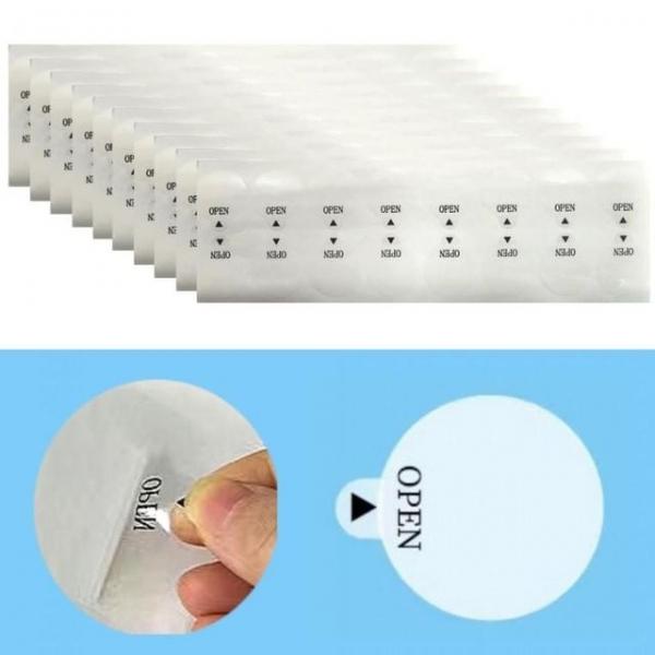 투명 OPEN 실링 포장 스티커 160pcs