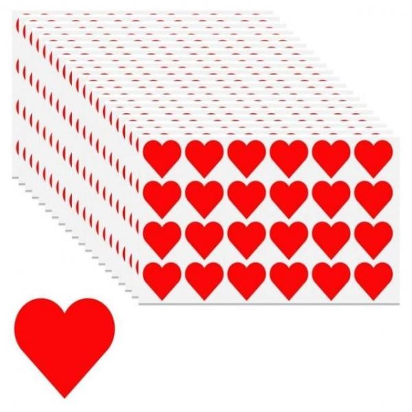 레드 하트 스티커 다꾸 꾸미기