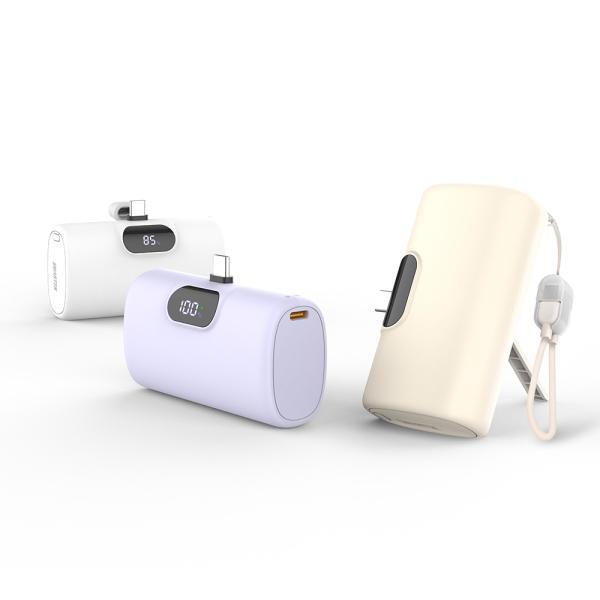 [스마텍] PD 22.5W 고속 충전 일체형 미니 보조배터리 (STPB-MB100)